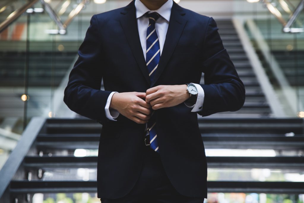 Man in suit and tie